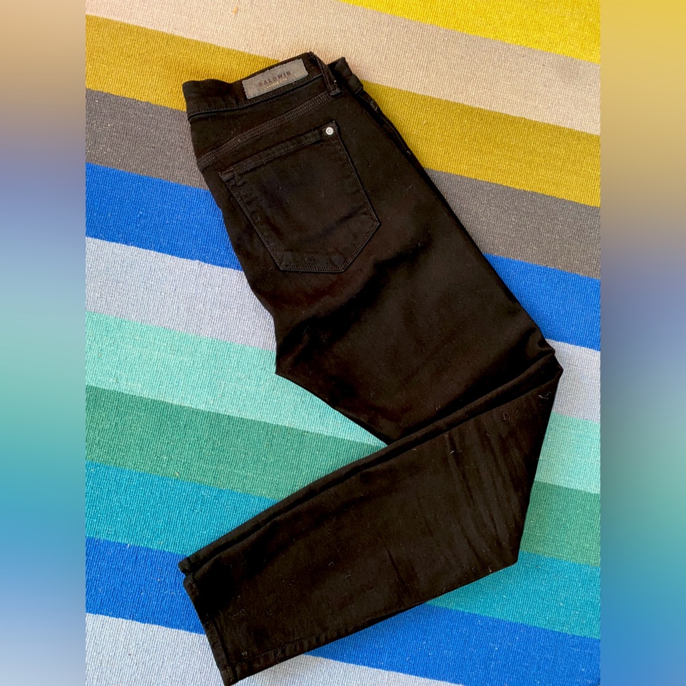Baldwin KC jeans - Sophia fit mid rise skinny - color black - size 31